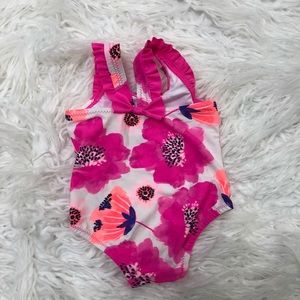 Floral Print One Piece Swimsuit